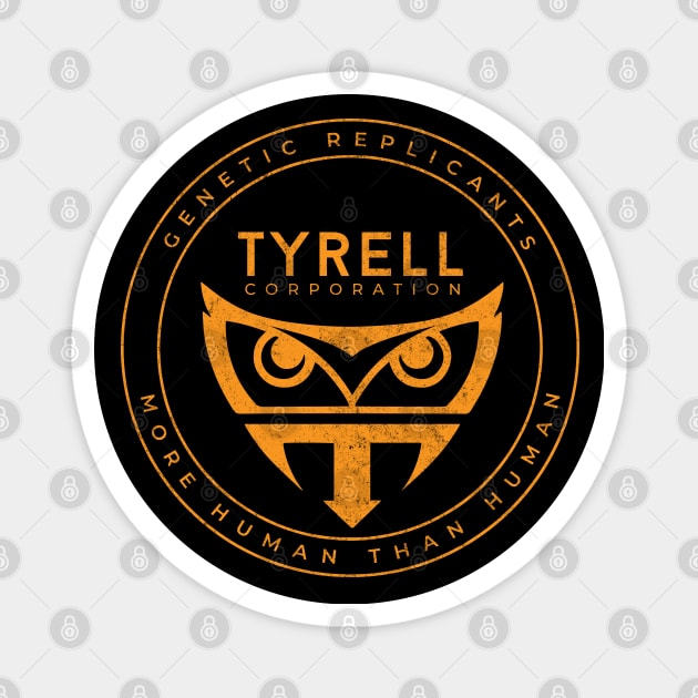 Tyrell Corporation - modern vintage logo Magnet by BodinStreet